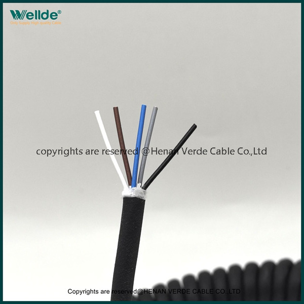 Spiral Cable high quality coiled cable for truck automotive extension curly coiled cable telephone copper cable